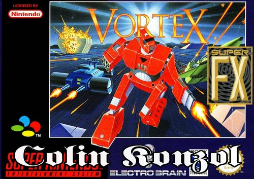 Vortex (SNES) Cartridge