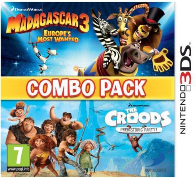 Madagascar 3 Europe’s Most Wanted & The Croods Prehistoric Party Combo Pack