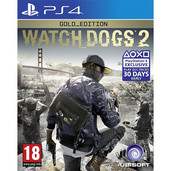 WatchDogs 2 Gold Edition, bontott, kódok élnek (Season Pass, Deluxe Pack)