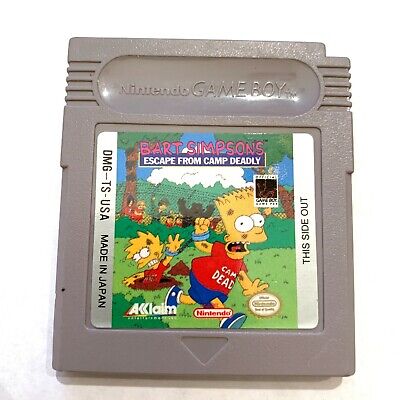 Bart Simpson’s Escape from Camp Deadly (Game Boy) Cartridge (USA)