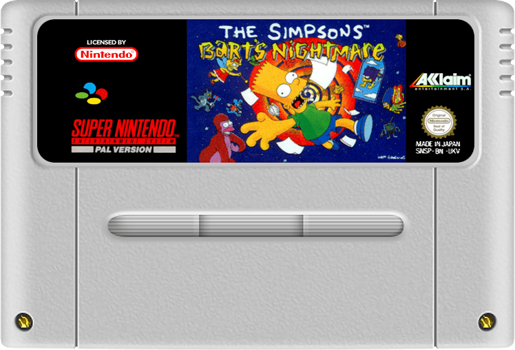 The Simpsons Barts Nightmare  (SNES) (CTR) SNSP-BN-NOE