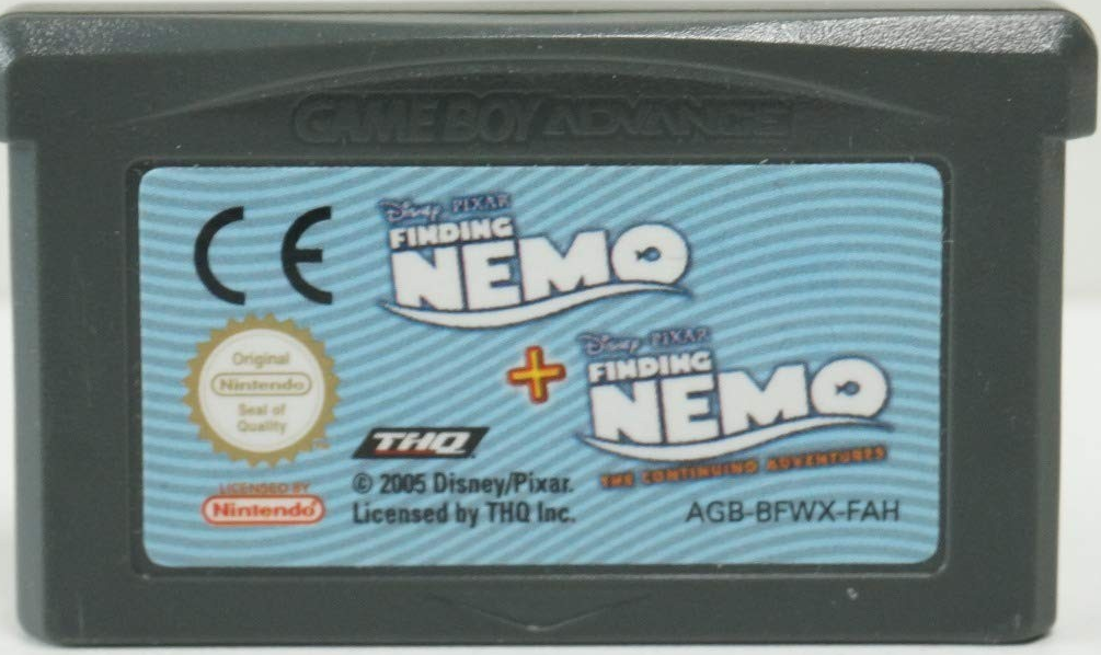 Finding Nemo+ Finding Nemo Continuing Adeventures (GBA)  (AGB-BFWY-NOE) CTR