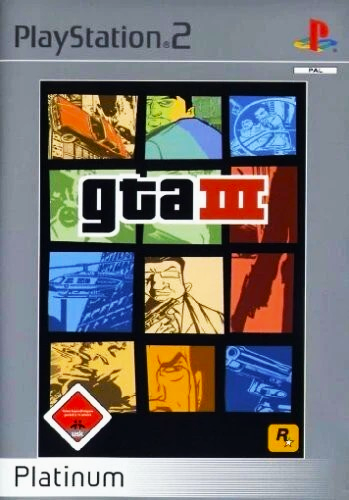 Grand Theft Auto III 3 (Platinum) (Német borító,választható angol nyelv) (No Map)
