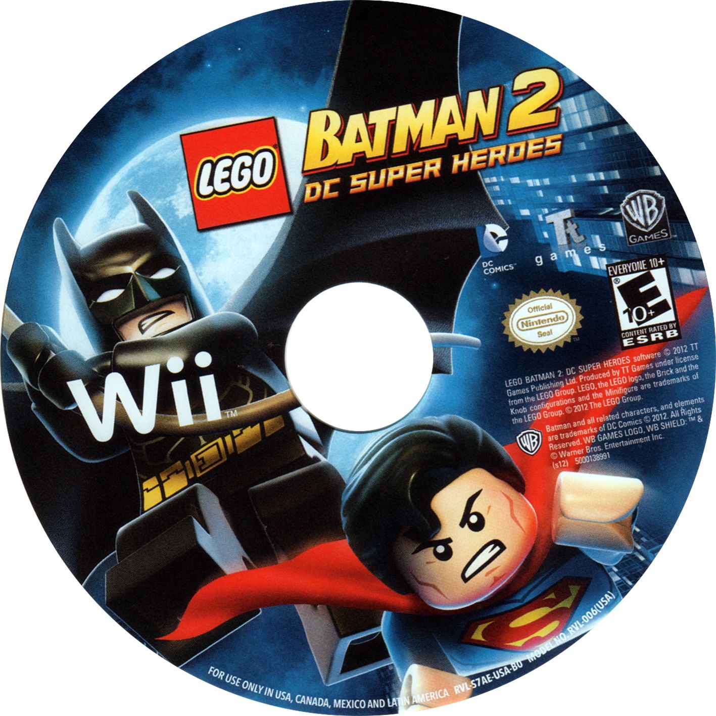Lego Batman 2 DC Super Heroes NTSC) Only Disc (WiiU)
