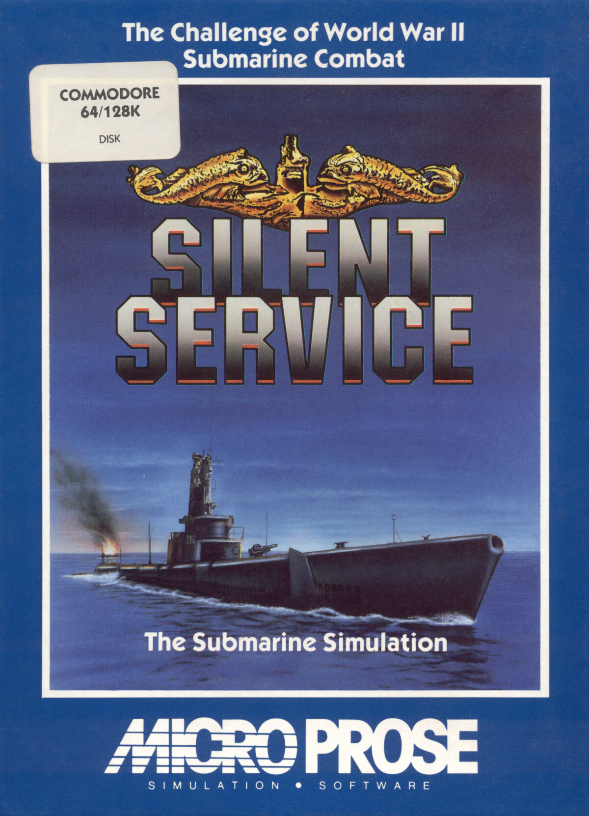 Silent Service (Kazetta tartó hiányzik)  Commodore 64
